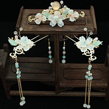 漢服頭飾全套女古風發冠簪子古代後壓髮簪流蘇髮飾古裝步搖配飾品 歷史價格詳細信息