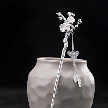 素綰黑檀木一字直簪子手工古典實木古風簡約配飾打孔優雅原創復古 歷史價格詳細信息