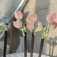 【發簪8】古風漢服手工原創琉璃發釵流蘇簪花步搖發簪古裝配飾*特價正品促銷 歷史價格詳細信息