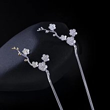 925銀梅花流蘇髮簪女古風簪子漢服旗袍頭飾盤發發釵送女友禮物 歷史價格詳細信息