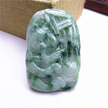 翡翠貔貅吊墜 老坑冰種三彩玉石貔貅玉墜緬甸A貨翡翠招財貔貅掛件 歷史價格詳細信息