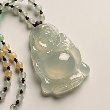 天然翡翠彌勒佛掛件 A貨笑佛吊墜佛公油青玉石 歷史價格詳細信息
