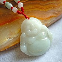 翡翠佛公吊墜彌勒佛  18k鑲嵌天然翡翠笑佛玉佛 歷史價格詳細信息