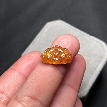 瑞芝琳翡翠緬甸天然A貨玉石0208dn黃翡福豆一對 歷史價格詳細信息