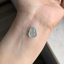 冰種翡翠葫蘆吊墜整體尺寸19.2-15.3-5.8(括扣頭尺寸)18k金鉆整 翡翠 飾品 收藏【二手】【微淵古董】-4257 歷史價格詳細信息