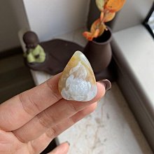 天然緬甸A貨翡翠厚裝飽滿招財錢袋現貨 毛貨 歷史價格詳細信息