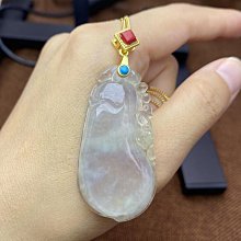 緬甸老坑翡翠A貨白冰種飄紫羅蘭彌勒佛掛件笑佛佛公玉石吊墜 歷史價格詳細信息