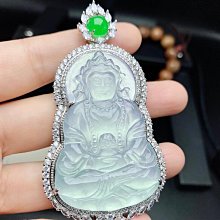翡翠A貨 菩薩觀音 觀音吊飾 觀音掛件 觀音手把 觀音吊墜 翡翠掛件 翡翠觀音 翡翠首飾 放漏 手工藝 雕刻師翡翠 歷史價格詳細信息