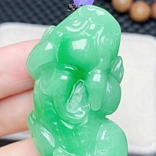 翡翠 老坑陽綠 金枝玉葉 鋯石鑲工華麗 925銀 項鍊 歷史價格詳細信息