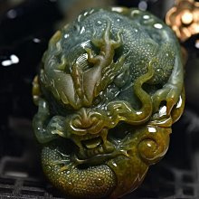 天然黃翡翠龍把件手玩件a貨水潤精雕大件手感好帶證37 歷史價格詳細信息