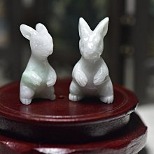 天然翡翠兔子手鏈18k金整體鑲嵌真金真鉆裸石無裂紋裸石雕刻的是可愛 翡翠 飾品 收藏【二手】【微淵古董】-4279 歷史價格詳細信息