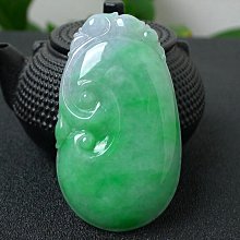 翡翠如意a貨緬甸老坑冰種帝王綠大象玉石吊墜滿綠玉墜子 歷史價格詳細信息