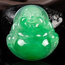 翡翠佛公吊墜彌勒佛  18k鑲嵌天然翡翠笑佛玉佛 歷史價格詳細信息