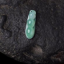 保真A貨油綠生肖鼠吊墜緬甸翡翠老鼠前后孔項墜女送證 歷史價格詳細信息