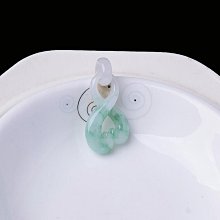 冰飄花翡翠葫蘆吊墜  裸石無裂紋種老起膠底子細膩  整體尺寸(括扣 翡翠 飾品 收藏【二手】【微淵古董】-3905 歷史價格詳細信息