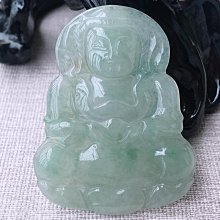 天然冰種翡翠厚裝文殊菩薩帶點底色，尺寸68.4*38.4*8 - 歷史價格詳細信息
