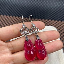 天然緬甸玉翡翠A貨耳環 玉銀耳環 翡翠耳環 925銀座  附收藏錦盒  1588 歷史價格詳細信息