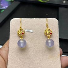 #玉石天然緬甸翡翠藍紫種老卡5圓珠項鏈108顆 和田玉 玉石 文玩 -5563 歷史價格詳細信息