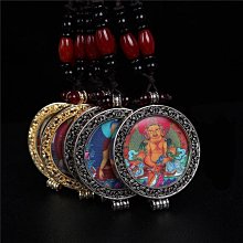 唐卡佛牌本命佛吊墜 純銀圓形文殊普賢菩薩不動明王阿彌陀佛毛衣鏈~善緣閣 歷史價格詳細信息