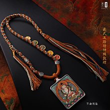 泰國佛牌繩藏式全手工編織佛牌掛繩藏藍民族風按壓彈簧扣-沐陽家居 歷史價格詳細信息