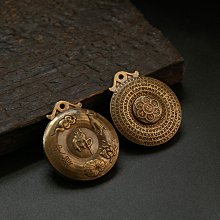 古法黃銅燒藍吞金獸手機掛件一家三口財源滾滾手機鏈掛飾網紅吊墜-奇點家居 歷史價格詳細信息