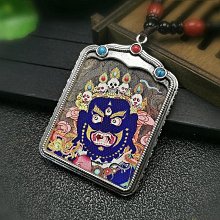 唐卡吊墜手繪佛牌十二生肖本命佛年守護神屬虎男女款情侶項鍊禮物~善緣閣 歷史價格詳細信息