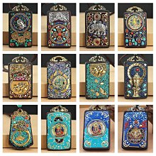 藏式民族風唐卡佛牌掛墜繩精工手編八股黃金蜜蠟翡翠玉石吊墜繩-沐陽家居 歷史價格詳細信息