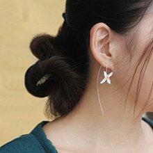 福福百貨~泰國原創手工S925純銀風鈴花朵耳環耳釘耳墜飾品簡約複古 歷史價格詳細信息