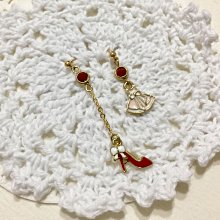 ///晶御飾品///手創耳環～「自轉.公轉」不對稱銀河系星球系列耳環  天河石/夾式/耳針/彈簧圈/不痛旋轉耳夾 歷史價格詳細信息