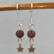 @麗屋瑄品@原創設計獨特時尚/S925純銀耳環A級8MM晶石耳環/生日禮物,情人節 歷史價格詳細信息