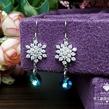 Landy House【手工創意設計精品】奧地利水晶元素~時尚蜜桃珍珠耳環 歷史價格詳細信息