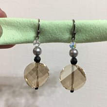 手作耳環--耳勾款__白瑪瑙-黃漸層花辦--14ｋ包金耳環 歷史價格詳細信息