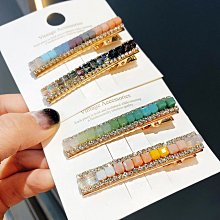 「由畫而生」韓國髮飾鑲鑽簡約雪花旅行髮卡女滿鑽頂夾亮鑽劉海邊夾頭飾 歷史價格詳細信息