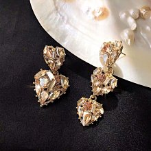 「由畫而生」S925銀針微鑲鋯石葉子珍珠耳環女歐美百搭女神淑女氣質高級感耳墜 歷史價格詳細信息