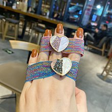 「由畫而生」愛心頭繩女韓國扎馬尾髮繩帶鑽髮圈簡約頭飾丸子頭皮筋氣質髮飾品 歷史價格詳細信息