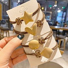 「由畫而生」愛心頭繩女韓國扎馬尾髮繩帶鑽髮圈簡約頭飾丸子頭皮筋氣質髮飾品 歷史價格詳細信息