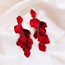 「由畫而生」歐美夸張度假風花朵流蘇長款大毛毛球女個性冷淡風耳釘耳環耳夾歐韓 歷史價格詳細信息