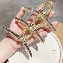 珍珠水鑽頭髮抓夾大號夏季盤發鯊魚夾子感髮飾年新款發卡 歷史價格詳細信息