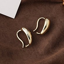 水滴金屬復古耳環2023年新款潮小眾設計感高級耳針冷淡風純銀耳飾 歷史價格詳細信息