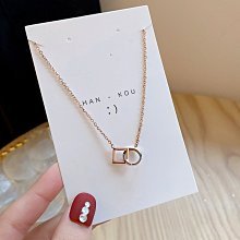 「由畫而生」金玫瑰金鈦鋼項鏈女幾何形簡約短款百搭電鍍鎖骨鏈頸鏈 價格比較,價格查詢,歷史價格詳細信息