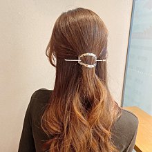 韓式髮釵金屬珍珠u型髮簪簡約簪子盤髮神器慵懶冷淡風發飾女 歷史價格詳細信息