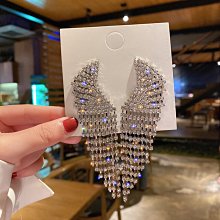 「由畫而生」夸張流蘇耳環長款氣質高級感大氣超仙網紅女設計感蝴蝶不對稱耳飾歐韓 歷史價格詳細信息