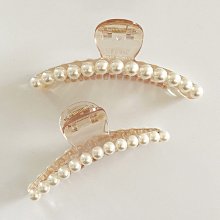 法式簡約珍珠發夾女2024新款高端優雅醋酸抓夾后腦勺鯊魚夾子頭飾 歷史價格詳細信息