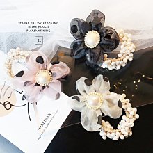 布藝花朵髮圈女韓國進口髮飾頭飾時尚髮夾髮圈扎發頭繩橡皮筋頭花 歷史價格詳細信息