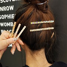 「由畫而生」新款韓版旅行髮卡髮飾女結髮夾黑白bb夾一字夾邊夾仿珍珠頭飾 歷史價格詳細信息