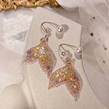 「由畫而生」新款超仙人魚傳說幻彩魚尾耳環耳線網紅同款高級感耳飾女潮 價格比較,價格查詢,歷史價格詳細信息