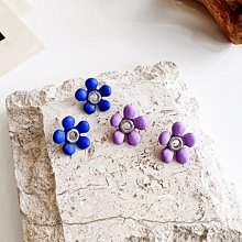 克萊因藍耳釘2023年新款潮耳環女高級感輕奢小眾韓國網紅氣質耳飾 歷史價格詳細信息