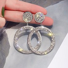 「由畫而生」歐美夸張鑲鑽閃鑽鏤空大愛心耳環簡約個性時尚網紅潮人耳釘耳墜女歐韓 歷史價格詳細信息