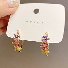 法式素圈銀耳環9999純銀女2023年新款潮爆款小眾大耳圈設計感 歷史價格詳細信息