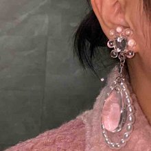 「由畫而生」走秀款黑白條紋方形女幾何夸張簡約長款假耳環夜店性感耳釘耳夾歐韓 歷史價格詳細信息